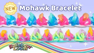 NEW Mohawk Bracelet Rainbow Loom Tutorial by Angelynn TutorialsByA™  Intermediate Design [upl. by Yellhsa]