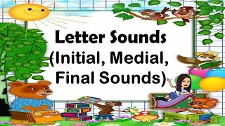 Letter Sounds Initial Medial Final Sounds  English Pronunciation  Teacher Beth Class TV [upl. by Notsreik]