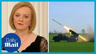 Liz Truss Speech West must double down on support for Ukraine [upl. by Ahsilrac617]