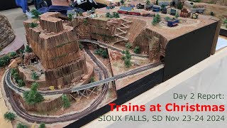 Trains At Christmas 2024 Show Recap Day 2 Cool N and Z scale model railroad layouts [upl. by Ariela171]