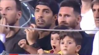 Lionel Messi’s son Mateo celebrates Real Betis’ goal against Barcelona [upl. by Munro]