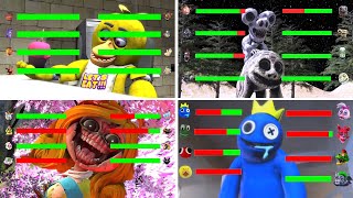 Top 5 FNaF Security Breach vs Multiverse FIGHT Animations WITH Healthbars [upl. by Nosecyrb]