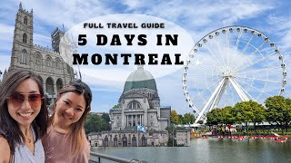 5 DAYS IN MONTREAL 🇨🇦  Full Travel Itinerary  A Day in Quebec City Vlog [upl. by Nnoved]