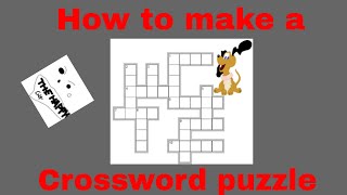 How To Make Your Own Crossword Puzzle  Microsoft Word  Ep 2 [upl. by Riobard]