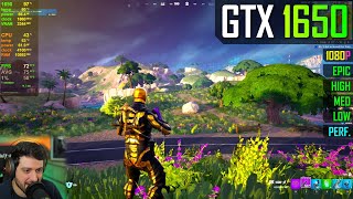 GTX 1650  Fortnite Chapter 5  Season 1 [upl. by Nomelc]