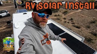 RV Solar Panels on Roof Horny Toade amp Superbowl Party [upl. by Eednyl]