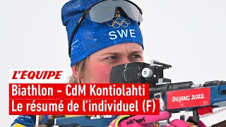 Biathlon  Oeberg ouvre le bal avec une victoire la Française Simon dans le top 5 [upl. by Enitsyrk]