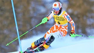 FIS Alpine Ski World Cup  Womens Slalom Run 1  Sestriere ITA  2022 [upl. by Bedell]