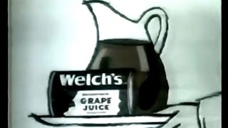 Welchs Grape Juice Animated Commercial 1974 [upl. by Ynaffet503]