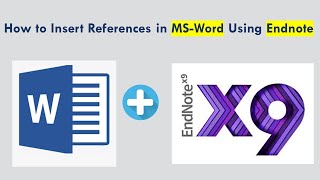 How to Insert References in Word Using Endnote [upl. by Anerrol738]