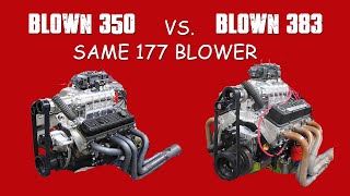 HOW TO SUPERCHARGE A SMALL BLOCK CHEVY BLOWN 350 VS STROKER 383 SHOOTOUTWHICH ONES MAKES MORE [upl. by Analeh]