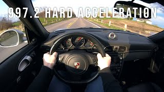 Porsche 911 Carrera Hard Acceleration POV  9972 6Speed  Exhaust amp Intake [upl. by Robbie401]