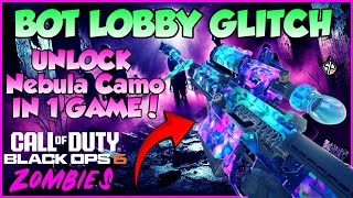 LIVE BOT LOBBY GLITCH EASY Nebula Camo amp INFINITE XP BO6 Zombies [upl. by Rodolph]