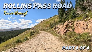 Rollins Pass Road DriveThrough PART 4 of 4  Roosevelt National Forest [upl. by Ringe]