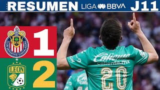 Chivas 12 León otra derrota para el rebaño  J11 CL24 [upl. by Inuat]