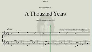 A Thousand Years  Christina Perri  Twilight Saga [upl. by Ardath]