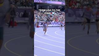 Team USA BLAZES into 4x100 universal final 🤯 🇺🇸 [upl. by Einaoj292]