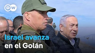 Netanyahu ordena al ejército israelí tomar zona siria de Altos del Golán [upl. by Tebasile]