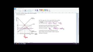 How to find profitmaximizing number of workers hired for monopsony graph AP Micro unit 5 [upl. by Eimia482]