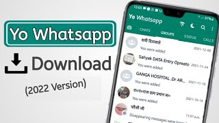 Download Yo Whatsapp Update  How To Download Yo Whatsapp New Version  2022 New Yo Whatsapp [upl. by Ennayelsel954]