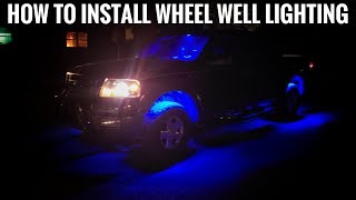 How To Install Wheel Well Lighting Underglow Aura Wheel Well LED Kit [upl. by Iand177]