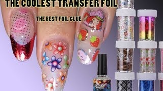 Nail Foil Set Review the best deal you can find it on banggood How to use Nail art foils [upl. by Lewendal32]