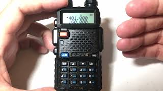 BAOFENG UV5R  Dual Reception TDR Setting [upl. by Potter22]