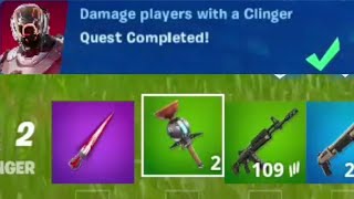 Damage players with a Clinger  Fortnite [upl. by Broucek]