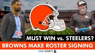 🚨 Browns Make A Roster Signing  Rumors On Steelers Game Being A MUST WIN For Kevin Stefanski [upl. by Nazar]