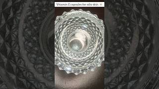 Vitamin E capsules for oily skin 🌻 oilyskin nightcream shorts viral trendingsong youtubeshorts [upl. by Ahsias]