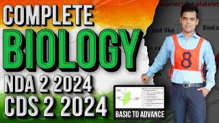 NDA 2 2024 Complete Biology  CDS 2 2024 Complete Biology  CAPF 2024 Biology [upl. by Ilysa]