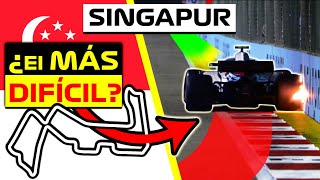 Circuito de SINGAPUR EXPLICADO 💥 ¿El MÁS DIFÍCIL y DURO para los Pilotos GP Marina Bay F1 Singapore [upl. by Agemo]