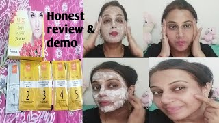 How to get glowing skin at home Vlcc glow facial kit review and demo Facial at home fairskinathome [upl. by Lotte544]