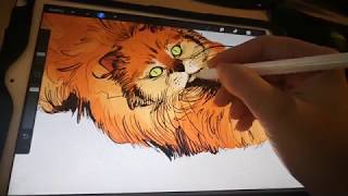 PROCREATE TIPS  Basic coloring and digital lighting tips [upl. by Atteuqnas]