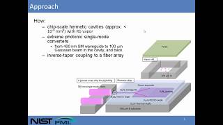 Photonic Chip for Laser Stabilization to a Rubidium Atomic Vapor [upl. by Aros190]