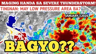 MAY LOW PRESSURE AREA JANUARY 72024 WEATHER UPDATE TODAYPAGASA WEATHER UPDATE [upl. by Ahsac]