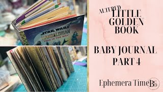 Altered Little Golden Book  Part 4  Start to Finish  Star Wars Journal  Ephemera Time [upl. by Avah]