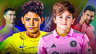 The BATTLE Between Messi JR and Cristiano Ronaldo JR [upl. by Airbas]