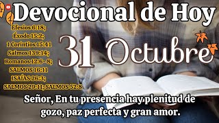 Devocional de hoy 31 Octubre  Devocionales cristianos  Devocionales diarios  Devocional [upl. by Jania]