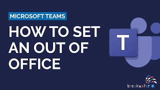 How to Set an Out of Office on Microsoft Teams [upl. by Aekahs]