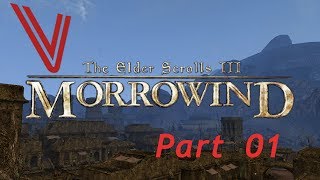 Let’s Play Morrowind part 1 The Road to Balmora [upl. by Barny]