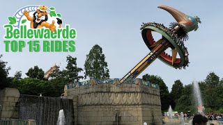 Top 15 Rides at Bellewaerde [upl. by Cherise575]