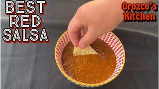 Easy RED Salsa Recipe On Blackstone Griddle 32’ [upl. by Nosam]