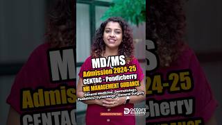 MDMS Admission 202425  CENTAC  Pondicherry NRI Management Guidance [upl. by Marala]