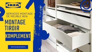 Montage tiroir Komplement Ikea  Armoire PAX [upl. by Esilana]