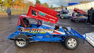 Brisca F2 Heat 2 Cowdenbeath Racewall 281023 [upl. by Inger530]