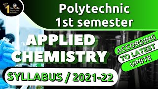 UPBTE Polytechnic First 1st Semester Applied Chemistry  Syllabus 202122 review  AS TECHNIC [upl. by Fanchette]