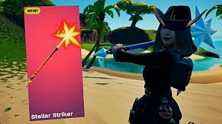 New STELLAR STRIKER Pickaxe GamePlay In FORTNITE [upl. by Selij]