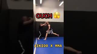 Aikido vs MMA shorts mma [upl. by Levana215]