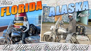 CrossCountry Motorcycle Trip Key West Florida to Deadhorse Prudhoe Bay Alaska [upl. by Lenni561]